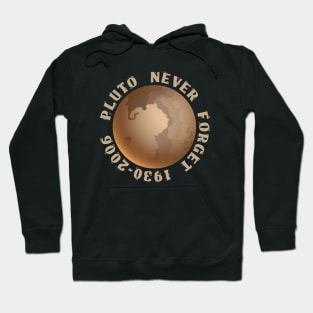 Never Forget Pluto Space Graphic Planet Tee Hoodie